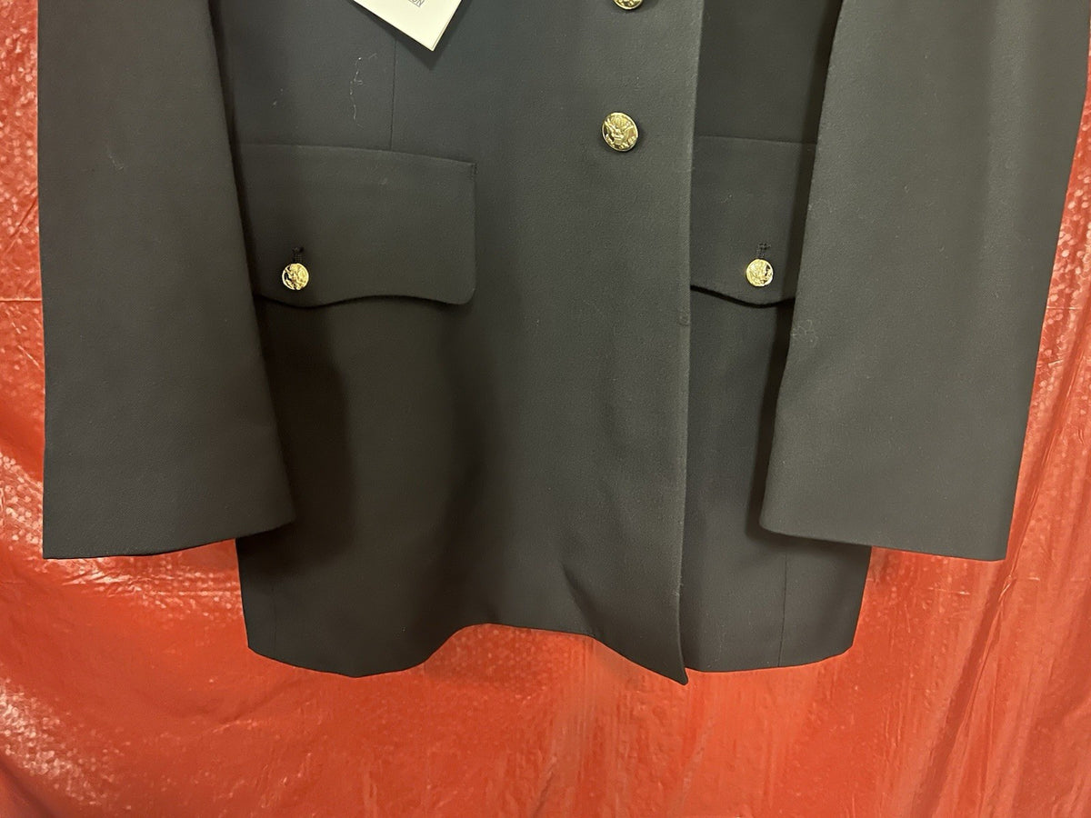 US ARMY MEN'S 46R MILITARY SERVICE DRESS BLUE ASU UNIFORM COAT JACKET NEW
