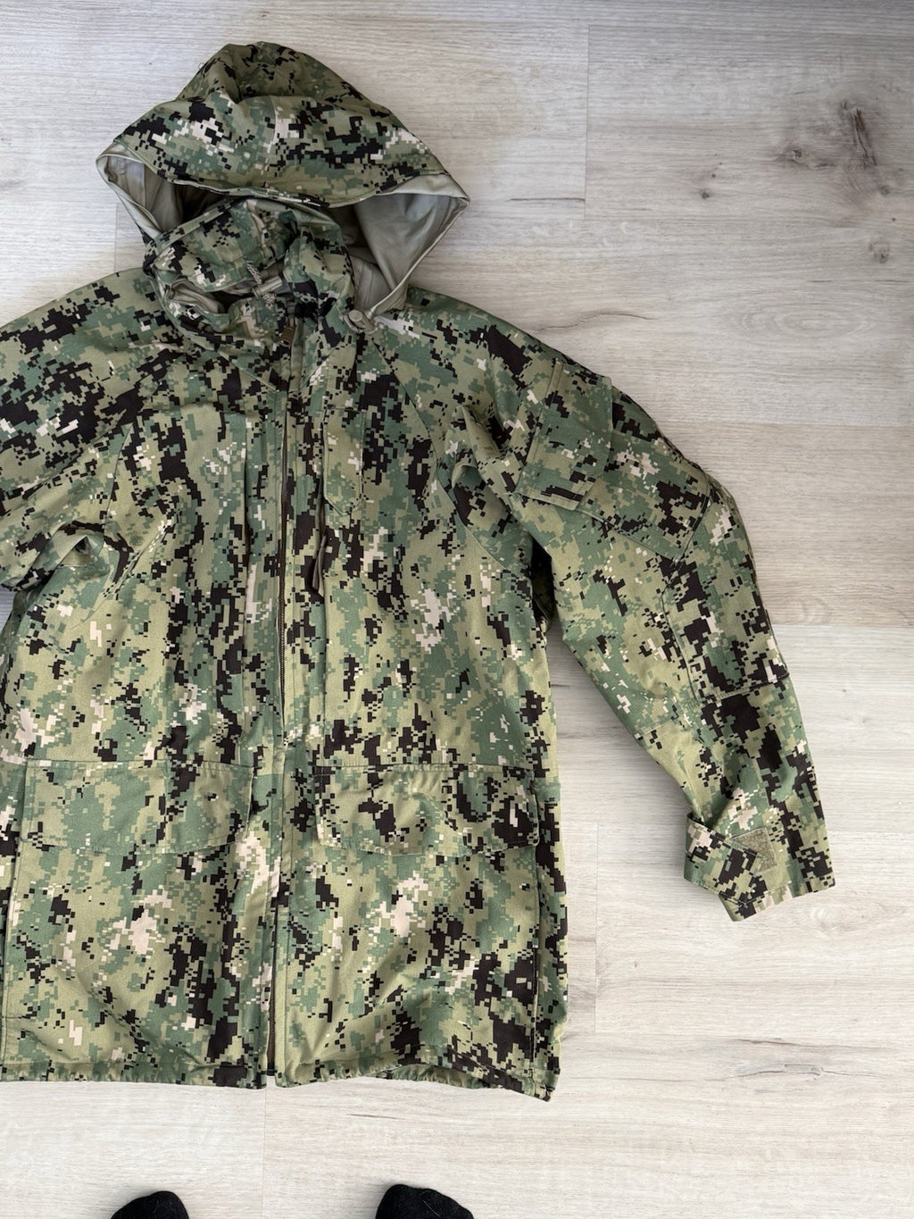 New USN US Navy Working Uniform NWU Type III Parka Small Regular