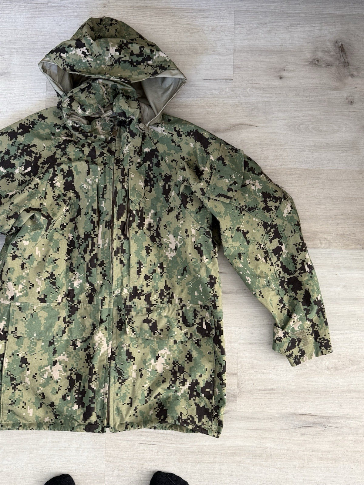 New USN US Navy Working Uniform NWU Type III Parka Small Regular
