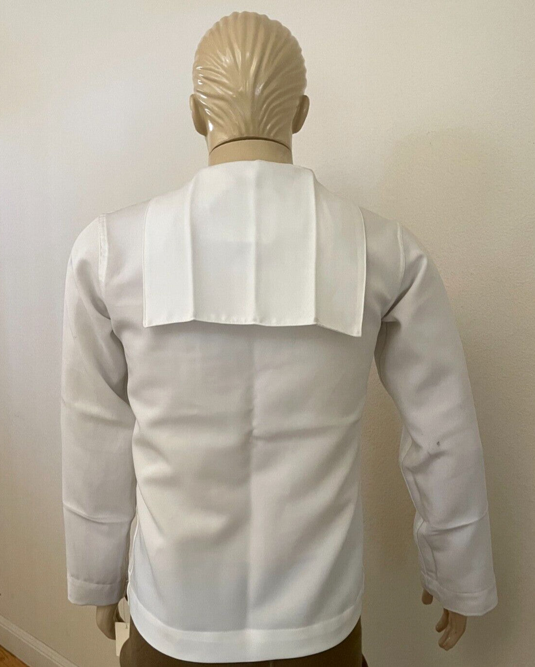 NEW GENUINE US NAVY SERVICE DRESS WHITE JUMPER MIDDY BLOUSE UNIFORM TOP (44 REG)