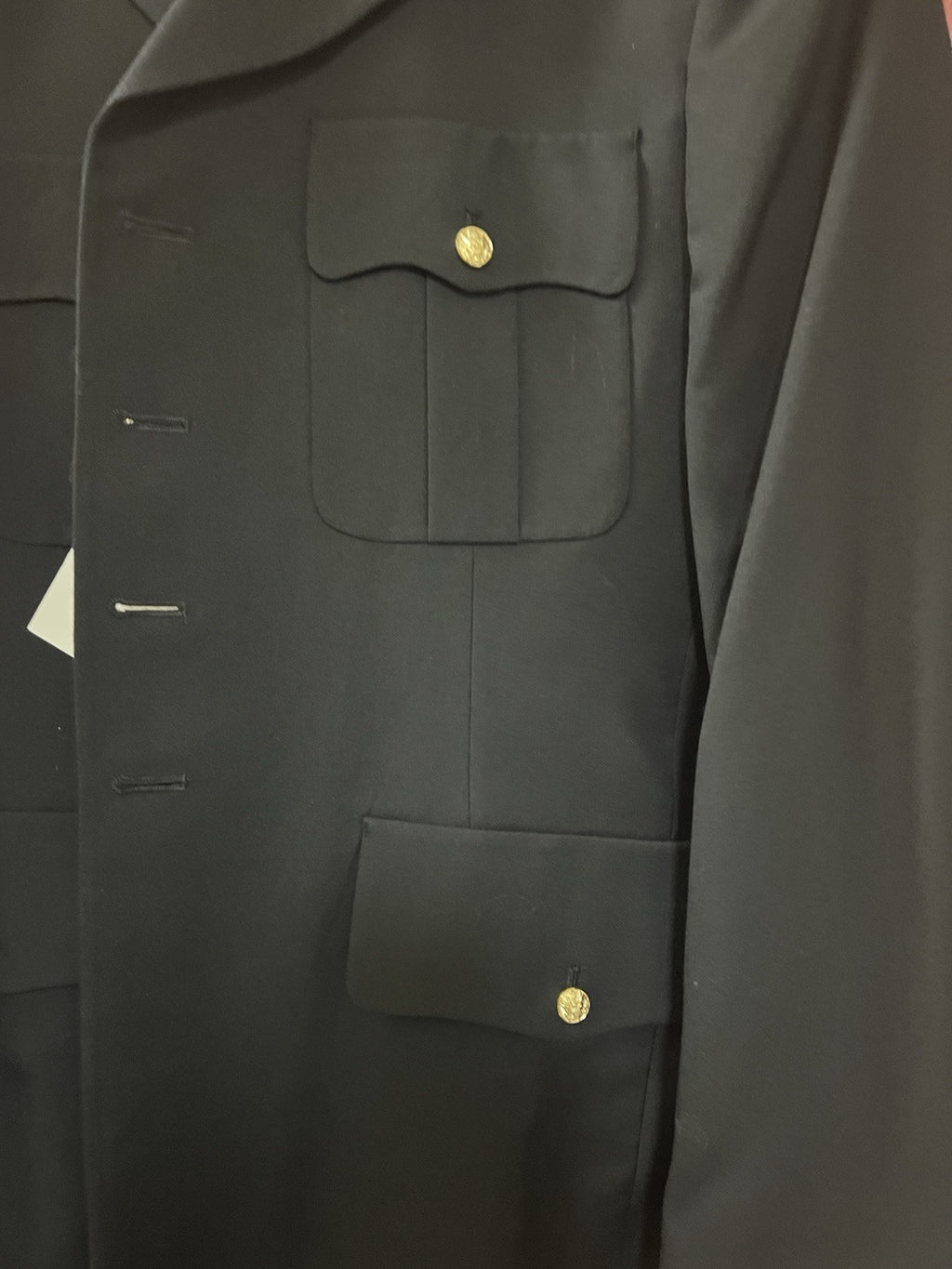 US ARMY MEN'S 50R MILITARY SERVICE DRESS BLUE ASU UNIFORM COAT JACKET NEW