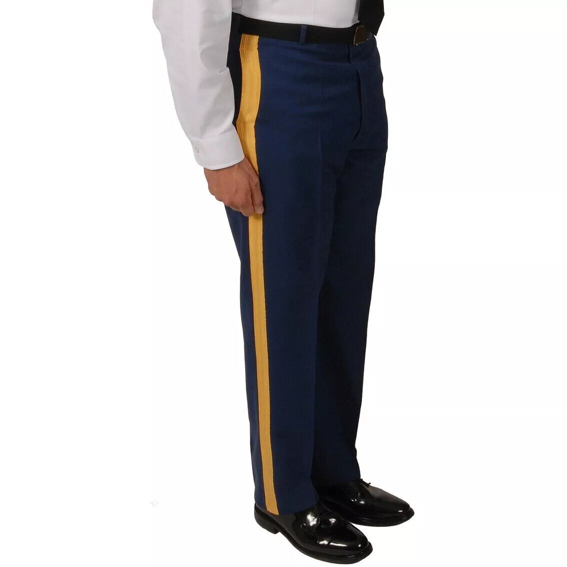 ARMY SERVICE UNIFORM ASU OFFICER NCO DRESS BLUE PANTS TROUSERS 30-42 UNHEMMED