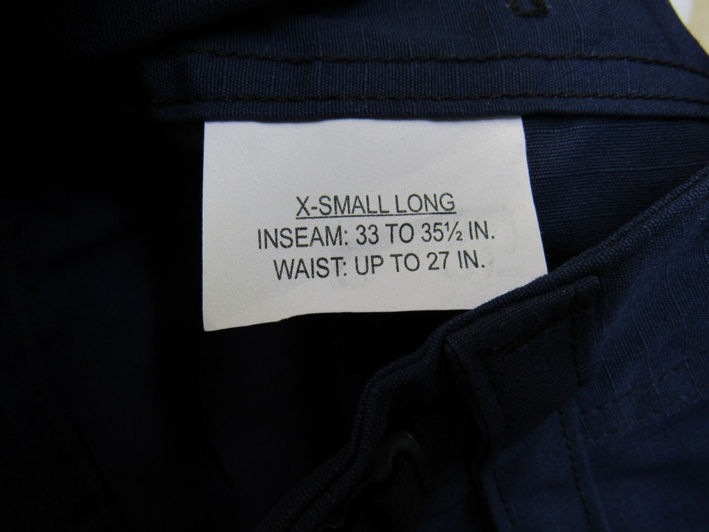 US Coast Guard USCG BDU Pants Trousers Ripstop Operational Dress Uniform XSmall