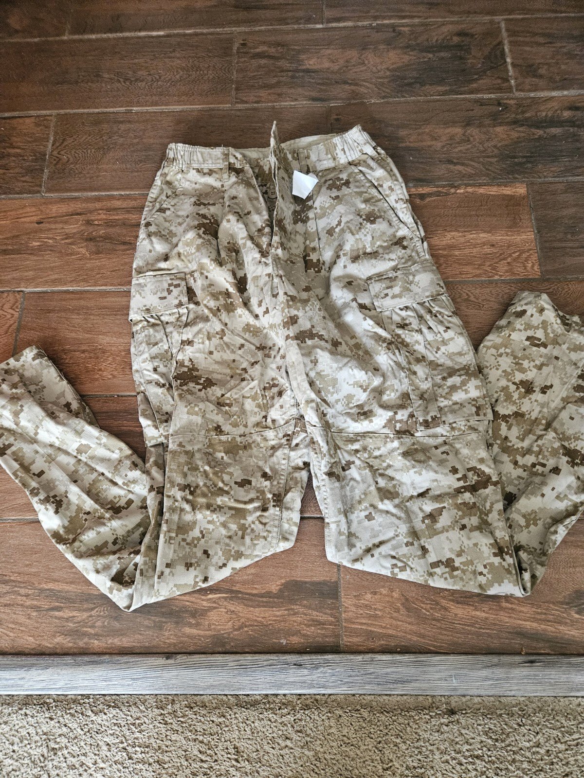 USMC Military Trousers Desert Marpat Camo Pants Issued New Medium Long