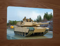 USMC M1A1 Abrams Tank 8x12 Inch Metal Wall Sign United States Marines