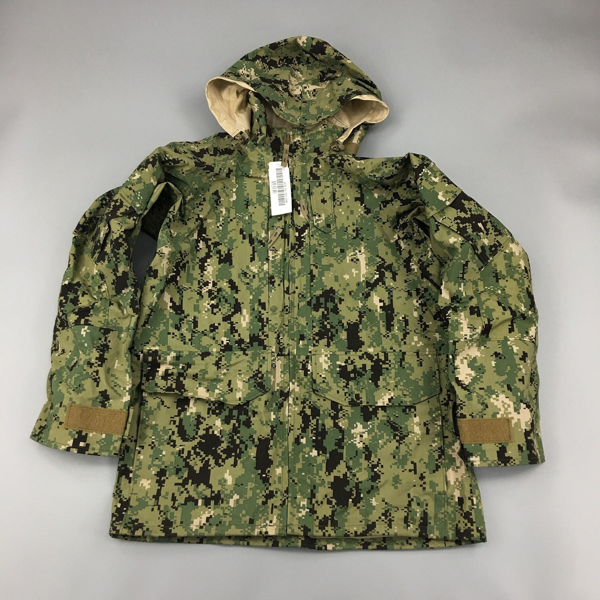 NEW US NAVY NWU Type III  AOR2 Woodland Gore-tex parka jacket size LR