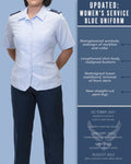 NWT WOMENS US AIR FORCE USAF SHIRT SHORT SLEEVE UNIFORM DRESS BLUE ALL SIZES