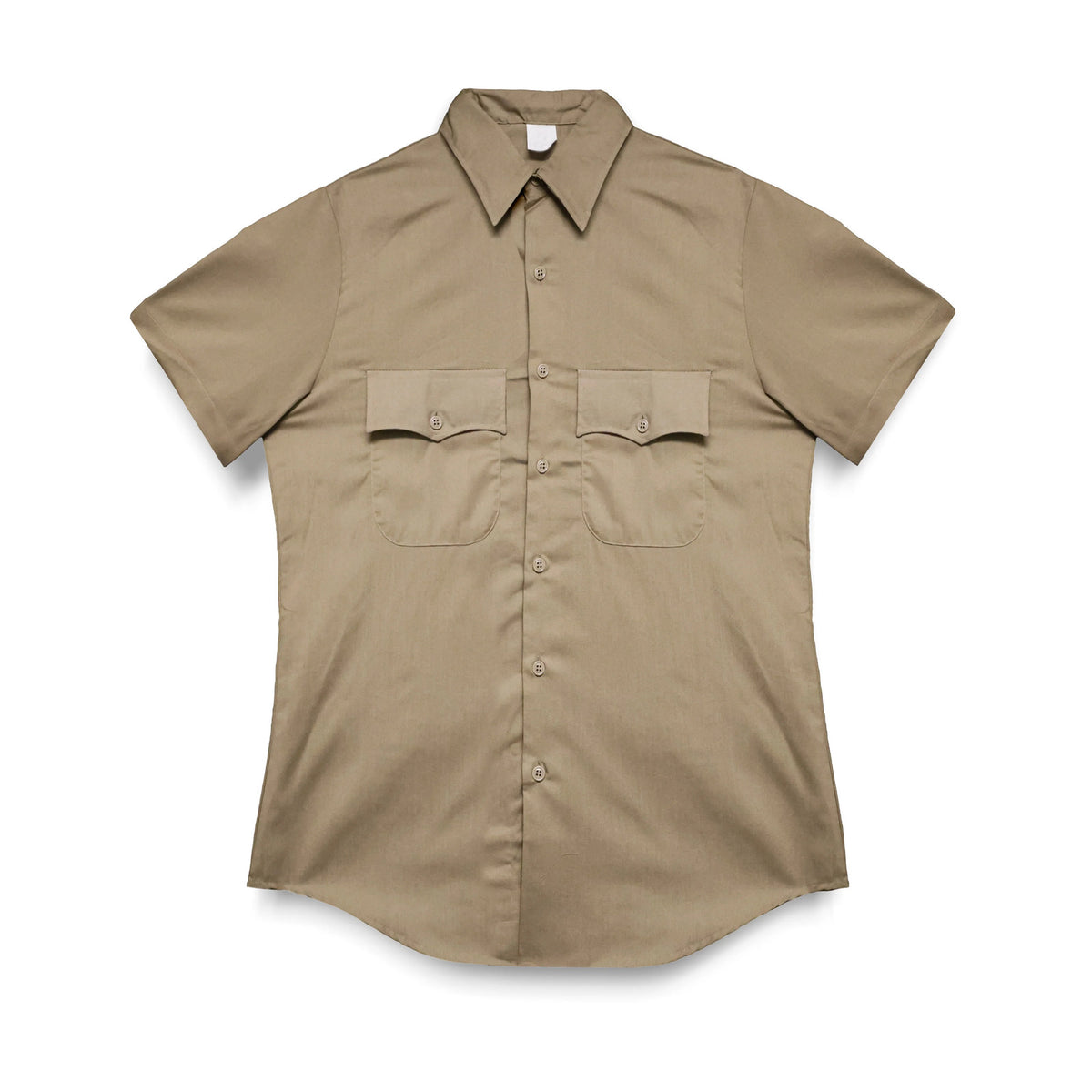 NEW 14 Regular - US Army Heritage Tan Women's AGSU Short Sleeve Dress Shirt