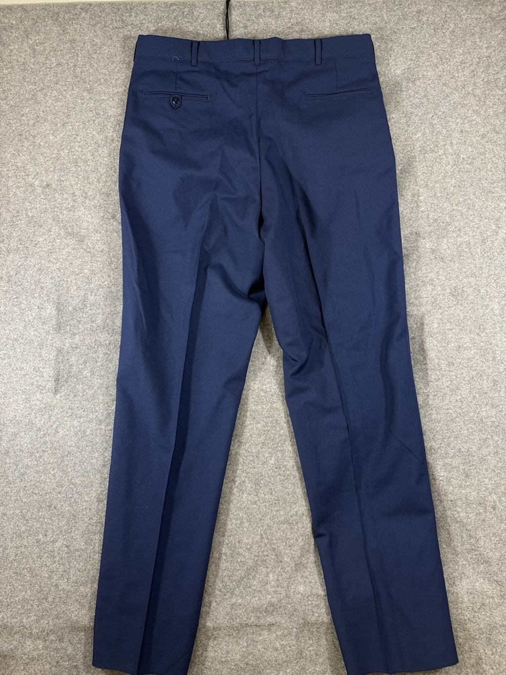USAF Air Force Service Dress Pants Men 40 Unhemmed Blue Wool Blend Unhemmed NWOT