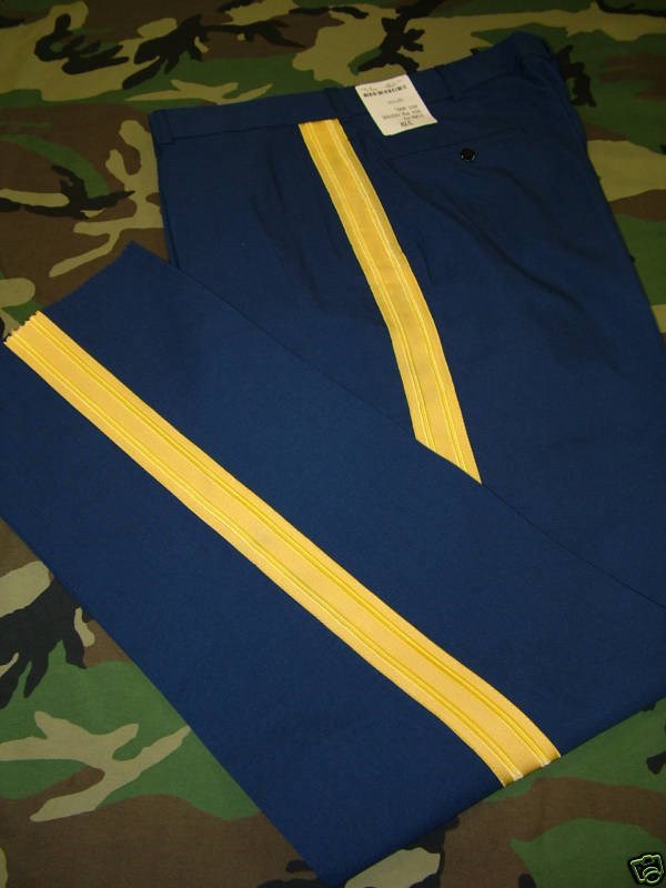 US ARMY DRESS BLUE UNIFORM PANTS TROUSERS ASU TROPICAL BLUE 451 NEW