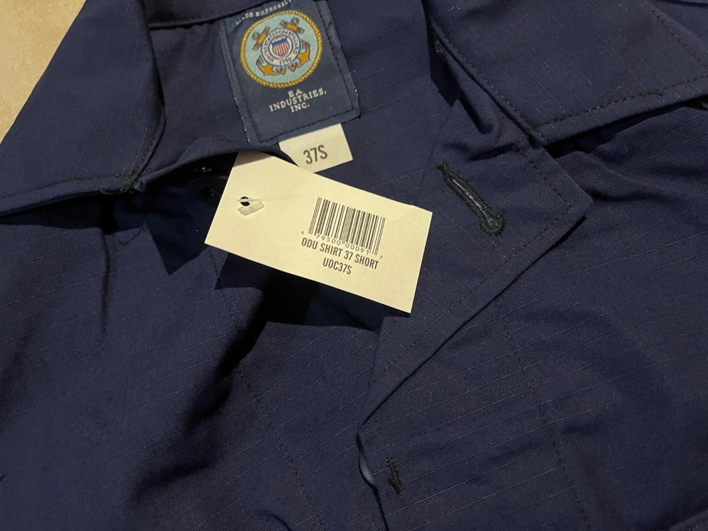 uscg  odu shirt, us made 2008 new old stock,  SMALL/MEDIUM, 37 short