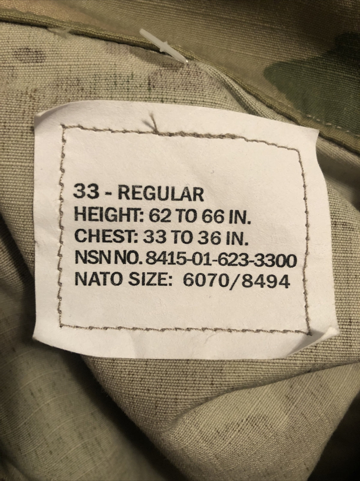 Current Scorpion Pattern OCP Army Combat Uniform Coat Jacket 33 Regular Female