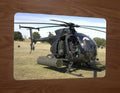 AH-6 Little Bird Gunship Helicopter 8x12 Inch Metal Wall Sign Military Decoration