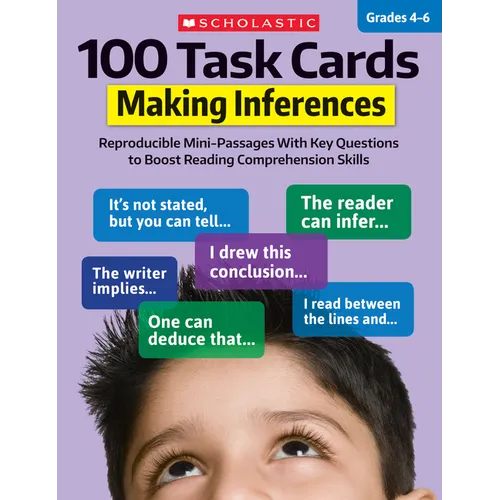 100 Task Cards: Making Inferences - Paperback