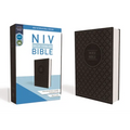NIV, Value Thinline Bible, Imitation Leather, Gray/Black - Imitation Leather