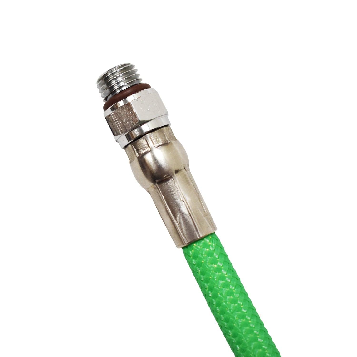 33" Nylon Braided HP High Pressure Hose For Gauge 1st stage, Green