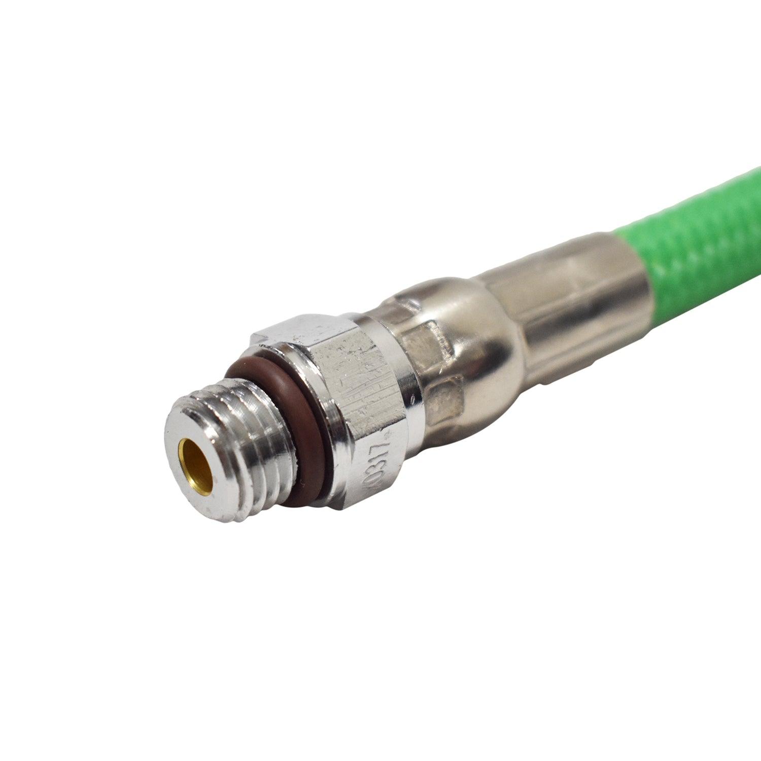 33" Nylon Braided HP High Pressure Hose For Gauge 1st stage, Green