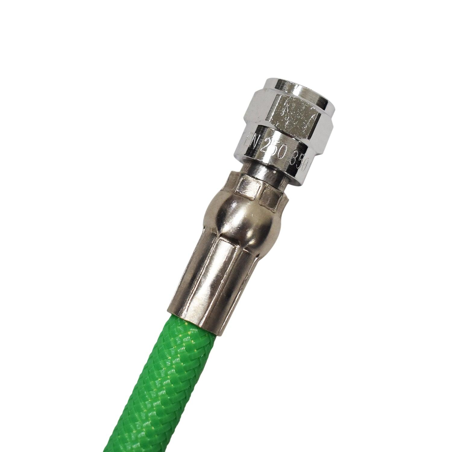 33" Nylon Braided HP High Pressure Hose For Gauge 1st stage, Green