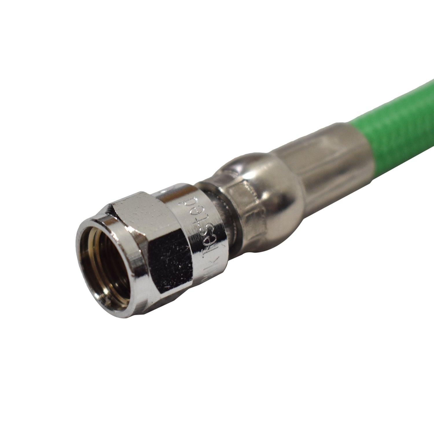33" Nylon Braided HP High Pressure Hose For Gauge 1st stage, Green