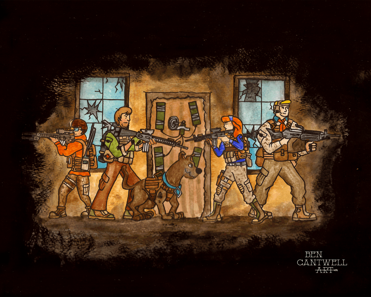 Scooby Doo and the Gang Take the Door