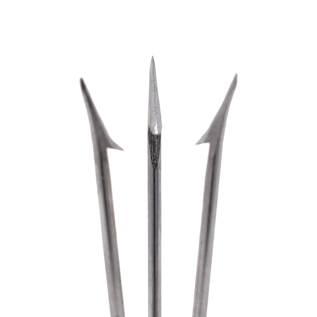 SPEARFISHING  6" POLE SPEAR TIP 3 PRONG HEAD PARALYZER W/ BARBS 6mm thread