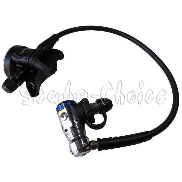 Scuba Diving Palantic AS103 DIN Regulator Adjustable Second Stage w/ 27" Hose