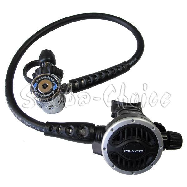 Scuba Diving Palantic AS105 DIN Regulator Adjustable Second Stage w/ 27" Hose
