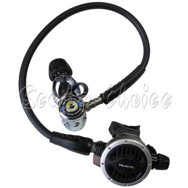 Scuba Diving Palantic AS105 Yoke Regulator Adjustable Second Stage w/ 27" Hose