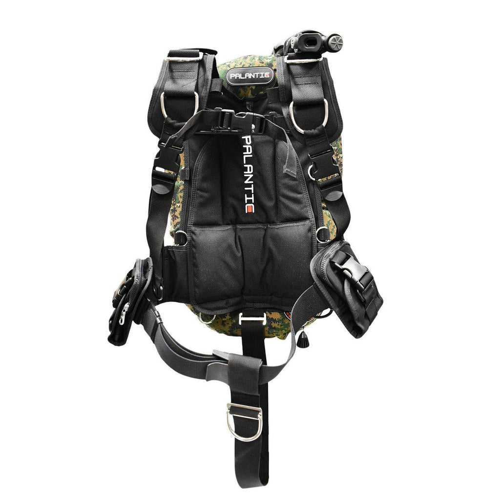 Palantic Donut Wing Single Tank Harness System, Green Camo