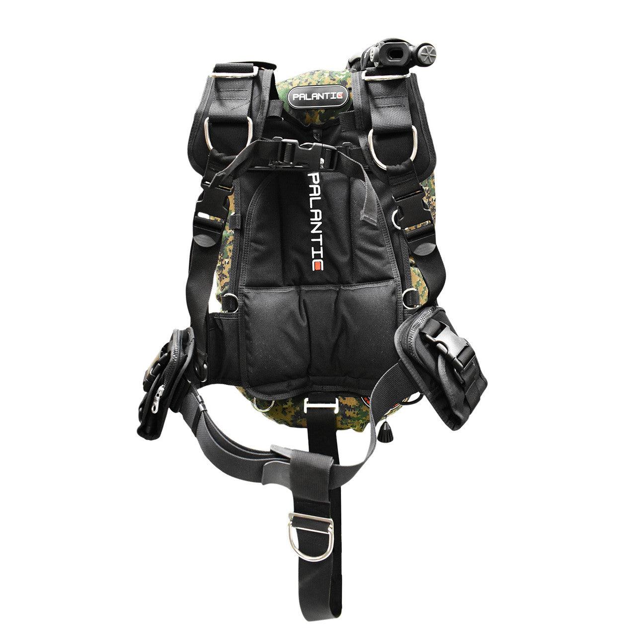 Palantic Donut Wing Single Tank Harness System, Green Camo