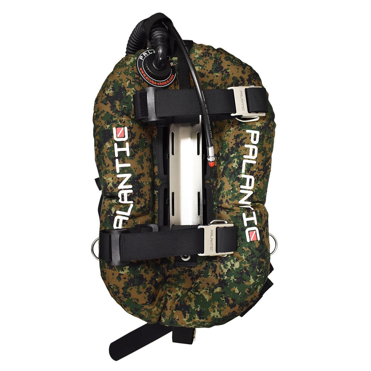 Palantic Donut Wing Single Tank Harness System, Green Camo