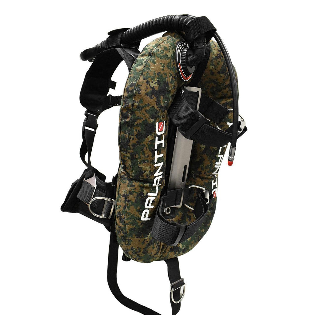 Palantic Donut Wing Single Tank Harness System, Green Camo