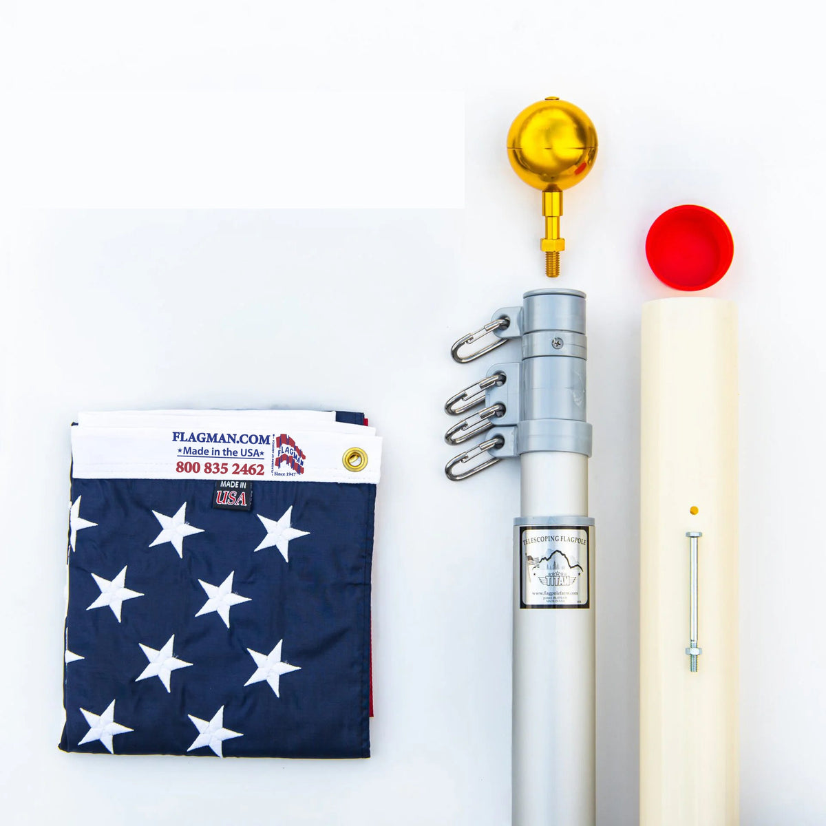 Titan Telescoping Flagpole | Made in USA | Lifetime Warranty