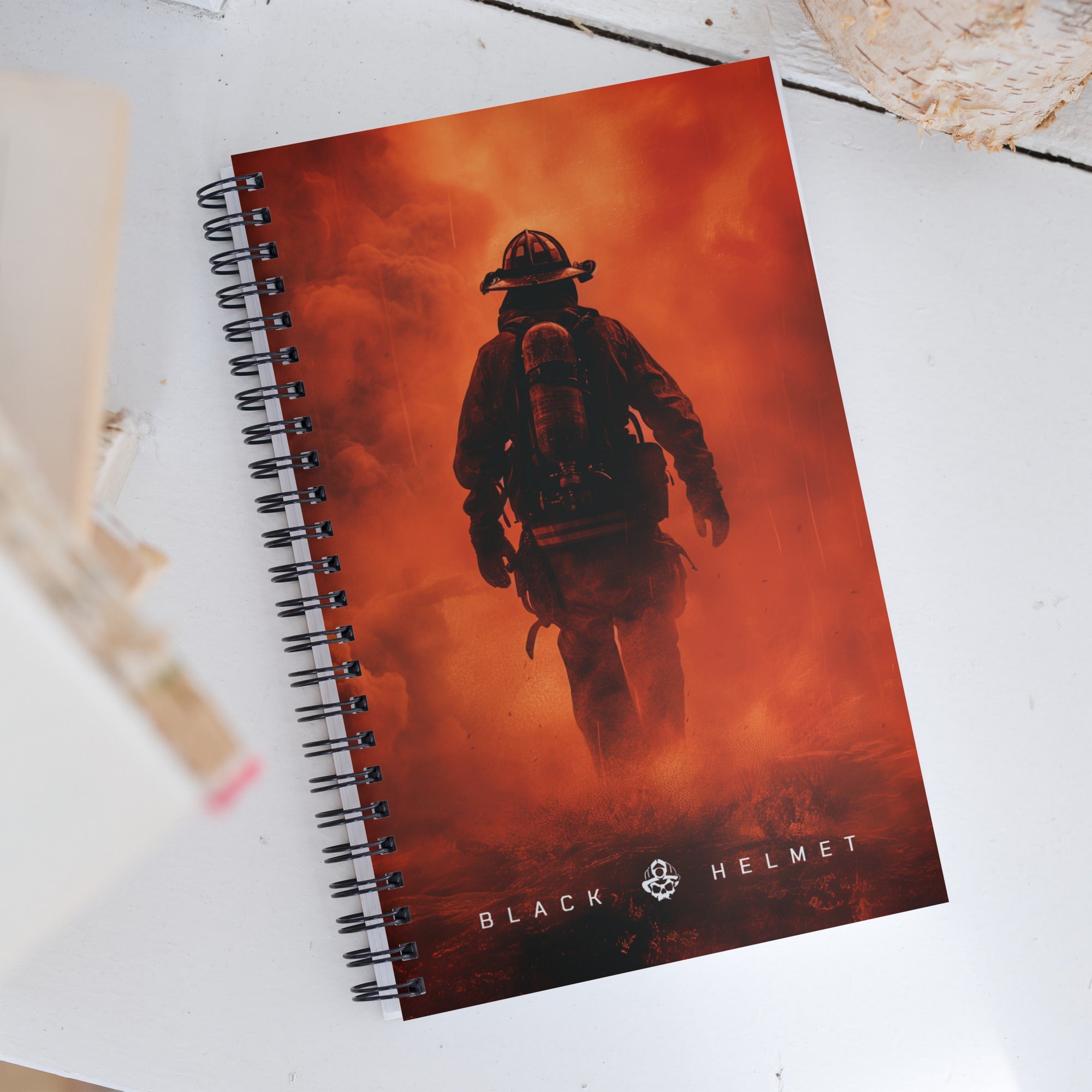 Into the Heat Firefighter Notebook – 140 Dotted Pages