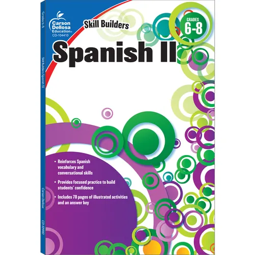 Spanish II, Grades 6 - 8 (Skill Builders), Grades 6 - 8 - Paperback
