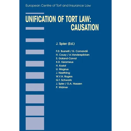 Unification of Tort Law: Causation - Paperback