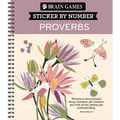 Brain Games - Sticker by Number: Proverbs (28 Images to Sticker) - Spiral