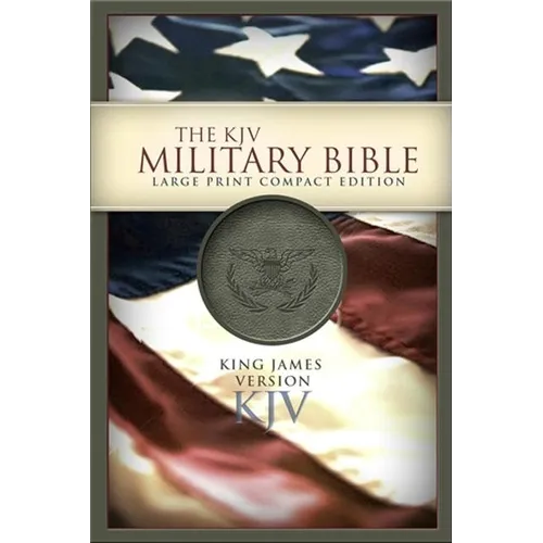 Military Bible-KJV-Large Print Compact - Imitation Leather