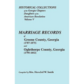 Historical Collections of the Georgia Chapters Daughters of the American Revolution. Vol. 5: Marriages of Greene County, Georgia (1787-1875) and Oglet