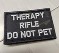 ASOS - Therapy Rifle Do Not Pet - 2x3 -Multicam Black w/Silver