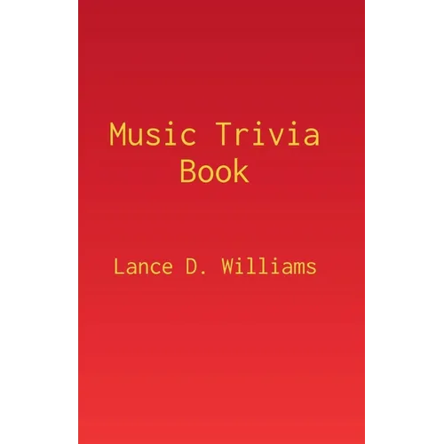 Music Trivia Book - Paperback