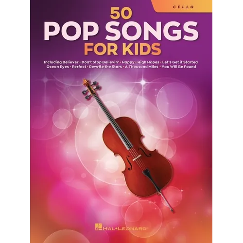 50 Pop Songs for Kids for Cello - Paperback