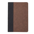 CSB Large Print Thinline Bible, Black/Brown Leathertouch - Imitation Leather