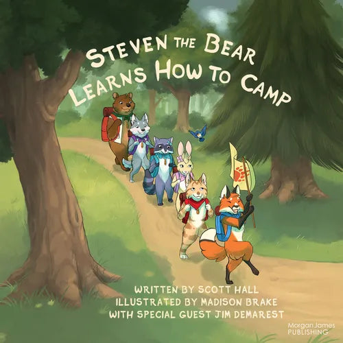 Steven the Bear Learns How to Camp - Hardcover