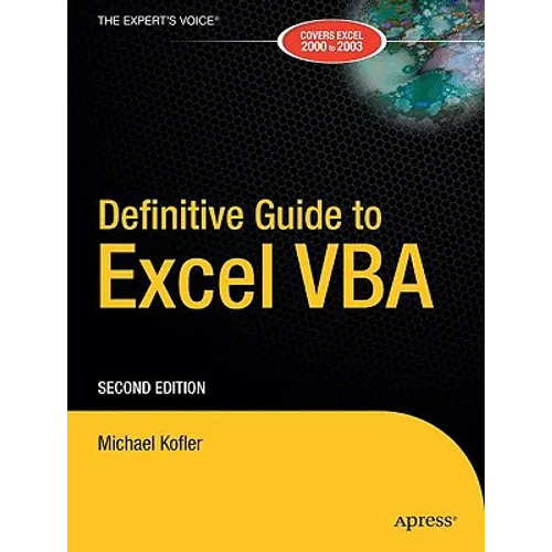 Definitive Guide to Excel VBA - Paperback