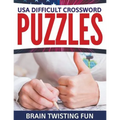 USA Difficult Crossword Puzzles: Brain Twisting Fun - Paperback
