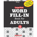 Large Print WORD FILL-IN Book For ADULTS; Vol.1 - Paperback