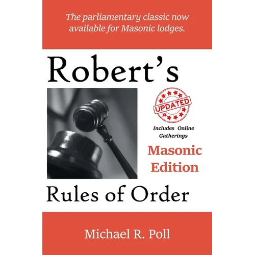 Robert's Rules of Order: Masonic Edition - Paperback