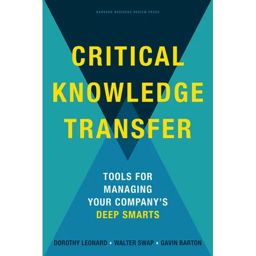 Critical Knowledge Transfer: Tools for Managing Your Company's Deep Smarts - Hardcover