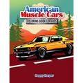 Muscle Cars Coloring Book - Paperback